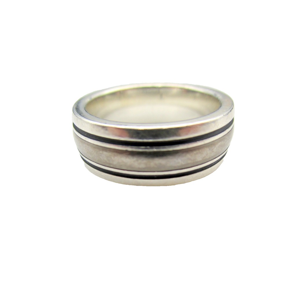 James Avery Sterling Silver 925 Titanium Wedding Band Ring Classic Heavy Size 8